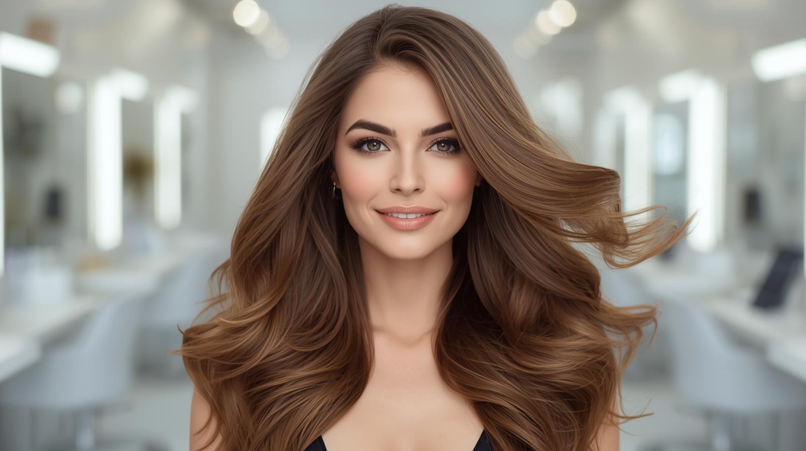 Mulher com cabelos volumosos e saudáveis representando os resultados do Biohacking Capilar em 2026